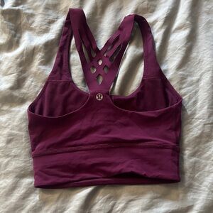 lululemon athletica Maroon Sports Bra